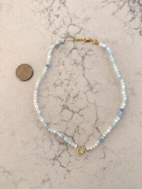 Charm Lane Collection Aqua Skipper Strand Necklace
